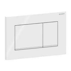 Geberit Sigma30 115.883.KJ.1 Çift Basmalı Kumanda Kapağı, Beyaz / Parlak / Beyaz