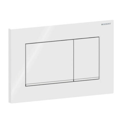 Geberit Sigma30 115.883.KJ.1 Çift Basmalı Kumanda Kapağı, Beyaz / Parlak / Beyaz - 1