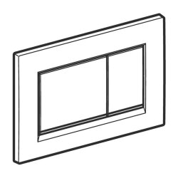 Geberit Sigma30 115.883.KN.1 Çift Basmalı Mat/Parlak/Mat - 3