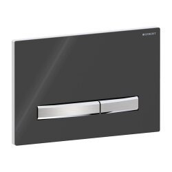 Geberit Sigma50 115.788.DW.2 Kumanda Paneli, Çift Basmalı,  Siyah, Krom Butonlu - 1