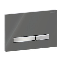Geberit Sigma50 115.788.SD.2 Kumanda Paneli, Çift Basmalı, Füme Cam - 1