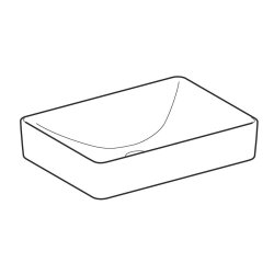 Geberit VariForm 500.779.01.2 Diktdörtgen Lavabo - Beyaz 55 cm - 5