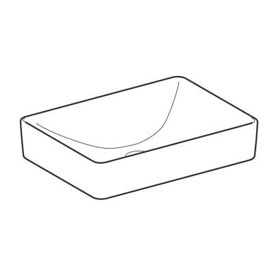 Geberit VariForm 500.779.01.2 Diktdörtgen Lavabo - Beyaz 55 cm - 5