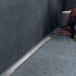 Hüppe Galata A Duş Kanalı, Yandan Çıkışlı, 60cm, Mat Satine, 47H0021000000014 - 2