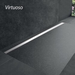 Hüppe Virtuoso Duş Kanalı, Yandan Çıkışlı, 60cm, Mat Satine, Seramik Uyumlu, 47H0032000000006