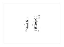 VitrA İç takım 330B4111 6 lt - alttan su girişli - 2