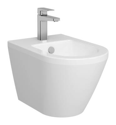 VitrA Integra Asma bide 7042L003-0288 Gizli montajlı - 54 cm - tek armatür delikli - su taşma delikli - yanlardan deliksiz - beyaz - 1