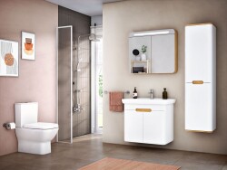VitrA Integra Square Takım klozet 7086L003-0092 Rim-ex - duvara tam dayalı - 62 cm - taharet borulu - beyaz - 2