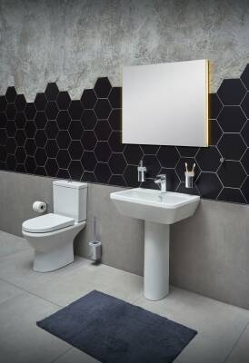 VitrA Integra Takım klozet 7044L003-0088 Rim-ex - arkası açık - 62 cm - taharet borulu - beyaz - 3