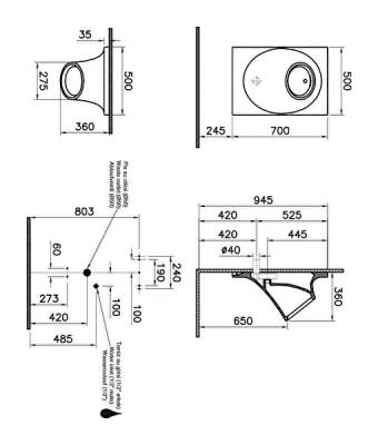 VitrA İstanbul 4517B070-5300 Temassız - arkadan su girişli - pilli - siyah - 4