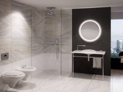 VitrA Istanbul Lavabo Bataryası A42304 2 Delikli - Krom - 2