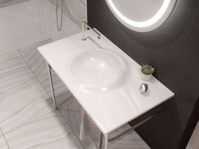 VitrA Istanbul Lavabo Bataryası A42304 2 Delikli - Krom - 3