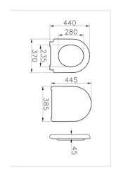 VitrA Liquid Klozet Kapağı 137-003R009 Duroplast - Üstten Sıkmalı - Yavaş Kapanır - Kolay Sök-Tak - Metal Menteşeli - Beyaz - 2