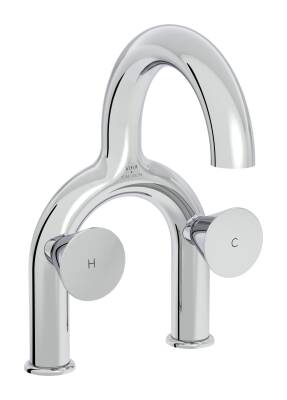 VitrA Liquid Lavabo Bataryası A42747 2 Delikli - Krom - 1