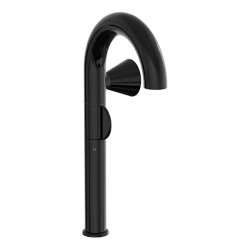 VitrA Liquid Lavabo Bataryası A4279139 Yüksek - Sağdan Kullanım - Parlak Siyah