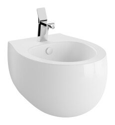 VitrA Memoria Asma bide 5886B403-0288 Gizli montajlı - 55 cm - tek armatür delikli - su taşma delikli - yanlardan deliksiz - Clean - beyaz