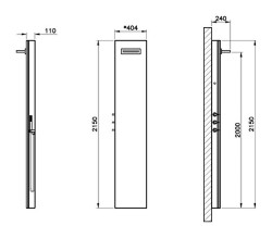 VitrA Memoria Duş Sistemi A45800 Krom - 2