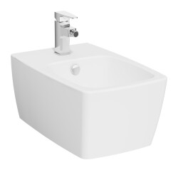 VitrA Metropole Asma bide 5675B001-1046 Gizli montajlı - 56 cm - tek armatür delikli - su taşma delikli - yanlardan deliksiz - mat beyaz