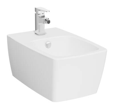 VitrA Metropole Asma bide 5675B001-1046 Gizli montajlı - 56 cm - tek armatür delikli - su taşma delikli - yanlardan deliksiz - mat beyaz - 1