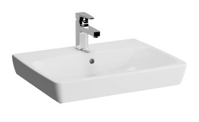 VitrA Metropole Çanak lavabo 5662B003-0973 Dikdörtgen - 60x46 cm - tek armatür delikli - su taşma delikli - beyaz - 1