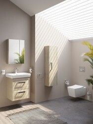 VitrA Metropole Çanak lavabo 5662B003-0973 Dikdörtgen - 60x46 cm - tek armatür delikli - su taşma delikli - beyaz - 2