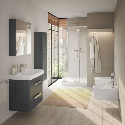 VitrA Metropole Çanak lavabo 5663B003-0973 Dikdörtgen - 80x46 cm - tek armatür delikli - su taşma delikli - beyaz - 2