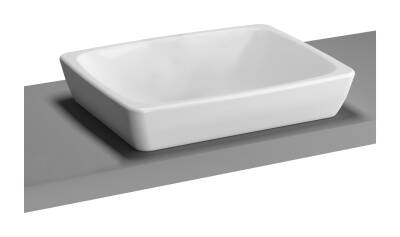 VitrA Metropole Çanak lavabo 5667B003-0016 Dikdörtgen - kompakt - 50x40 cm - armatür deliksiz - su taşma deliksiz - beyaz - 1
