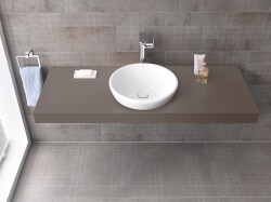 VitrA Metropole Çanak lavabo 5940B003-0016 Yuvarlak - kompakt - 45x45 cm - armatür deliksiz - su taşma deliksiz - beyaz - 3