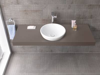 VitrA Metropole Çanak lavabo 5940B003-0016 Yuvarlak - kompakt - 45x45 cm - armatür deliksiz - su taşma deliksiz - beyaz - 3