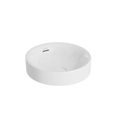 VitrA Metropole Çanak lavabo 7532B003-0673 Yuvarlak - 40x40 cm - armatür deliksiz - su taşma delikli - beyaz - 1