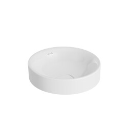 VitrA Metropole Çanak lavabo 7532B003-1398 Yuvarlak - 40x40 cm - armatür deliksiz - su taşma deliksiz - beyaz 