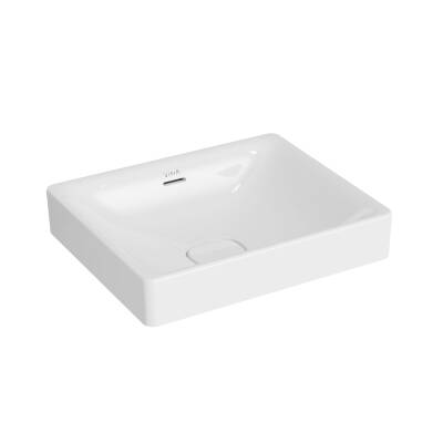 VitrA Metropole Çanak Lavabo 7534B003-0673 Dikdörtgen - 50x40 cm - Armatür Deliksiz - Su Taşma Delikli - Beyaz - 1