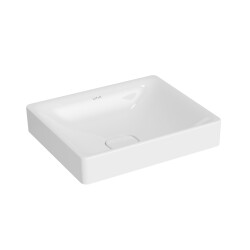 VitrA Metropole Çanak lavabo 7534B003-1398 Dikdörtgen - 50x40 cm - armatür deliksiz - su taşma deliksiz - beyaz 
