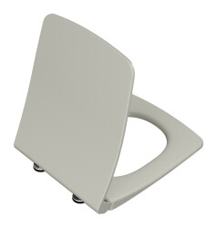 VitrA Metropole Klozet kapağı 122-020-009 Slim - duroplast - üstten sıkmalı - yavaş kapanır - metal menteşeli - mat bej