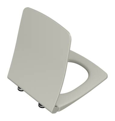 VitrA Metropole Klozet kapağı 122-020R009 Slim - duroplast - üstten sıkmalı - yavaş kapanır - kolay sök-tak - metal menteşeli - mat bej - 1
