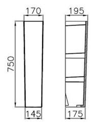 VitrA Metropole Kolon ayak 4457B003-0156 Beyaz - 3