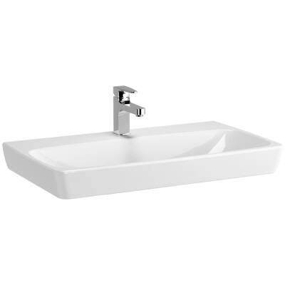 VitrA Metropole Lavabo 5663B003-0041 Dikdörtgen - 80x46 cm - tek armatür delikli - su taşma deliksiz - beyaz - 1