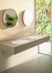 VitrA Metropole Tezgahaltı lavabo 7011B003-5300 Oval - 60x47 cm - Autoclean - temassız - armatür deliksiz - su taşma delikli - Fresh - beyaz - 2