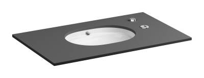 VitrA Metropole Tezgahaltı lavabo 7011B003-5301 Oval - 60x47 cm - Autoclean - temassız - armatür deliksiz - su taşma delikli - Fresh - beyaz - 1