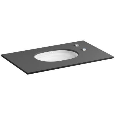 VitrA Metropole Tezgahaltı lavabo 7011B003-5302 Oval - 60x47 cm - Autoclean - temassız - armatür deliksiz - su taşma deliksiz - Fresh - beyaz - 1