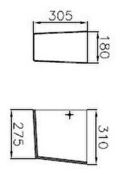 VitrA Metropole Yarım ayak 4456B003-0156 Beyaz