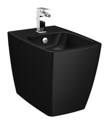 Artema Metropole Yerden bide 5659B083-0288 Duvara tam dayalı - 54 cm - tek armatür delikli - su taşma delikli - yanlardan deliksiz - mat siyah