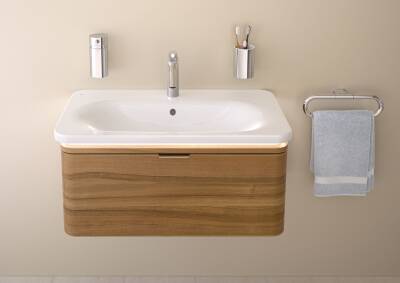VitrA Nest Etajerli lavabo 5685B003-1072 Dikdörtgen - 60x45 cm - tek armatür delikli - su taşma delikli - beyaz - 2