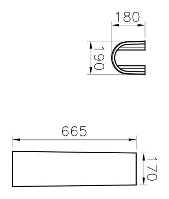 VitrA Normus Kolon ayak 6408L003-0156 Beyaz - 3