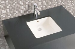 VitrA Nuo Tezgahaltı lavabo 7436B003-1082 Dikdörtgen - kompakt - 50x38 cm - armatür deliksiz - su taşma delikli - beyaz - 2