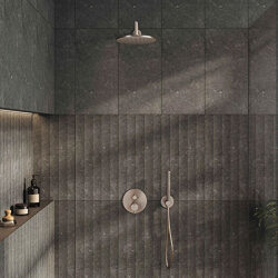 VitrA Origin Ankastre Termostatik Banyo Bataryası A4267134 V-Box Sıva Üstü Grubu - Fırçalı Nikel - 4