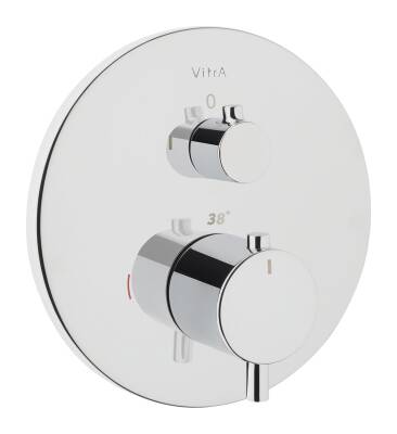 VitrA Origin Ankastre Termostatik Duş Bataryası A42672 V-Box Sıva Üstü Grubu - Krom - 1