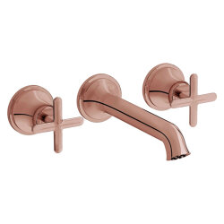 VitrA Origin Classic 3 Delikli Ankastre Lavabo Bataryası (Sıva Üstü) Soft Bakır A4289029