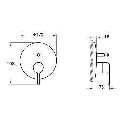 VitrA Origin Classic Ankastre Banyo Bataryası (Sıva Üstü) Fırçalı Altın A4289525 - 2