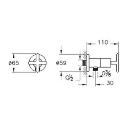 VitrA Origin Classic A4525936 Ara Musluk - Mat Siyah  - 2
